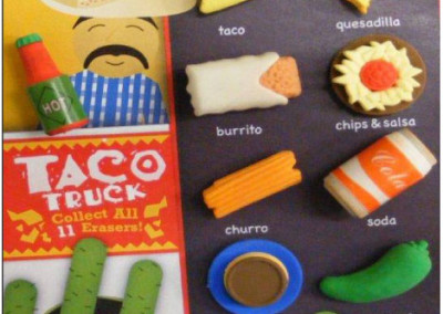 Taco Time Erasers